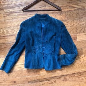 🌿 custom teal suede jacket | 2 🌿